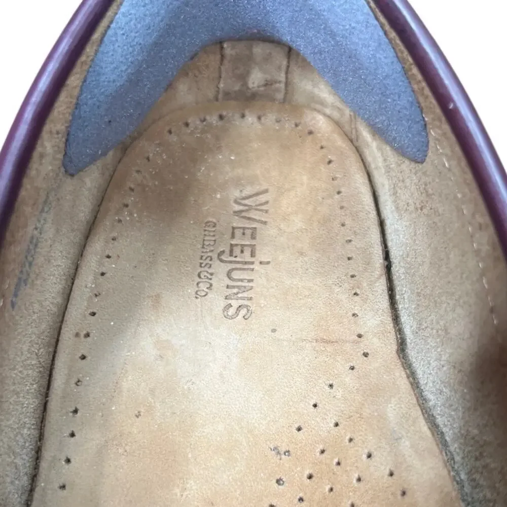 G.H.Bass Women's Wayfarer Weejuns Burgundy Penny Loafers Size US 9 - Picture 10 of 11